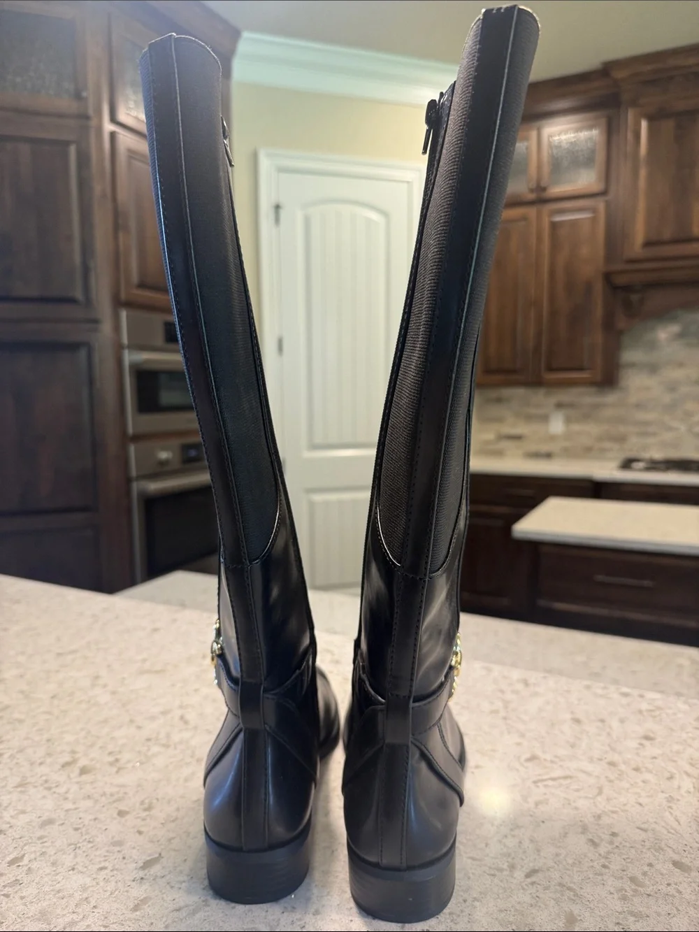 INC International Concepts Black Over-the-Knee Riding Boots